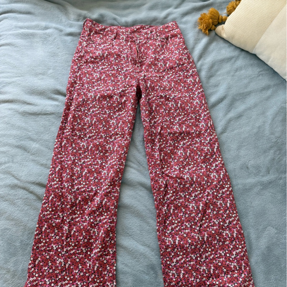 Floral Wide-Legged Patterned Pants - image 1